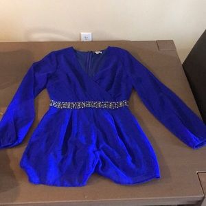 Royal blue Romper has never been worn